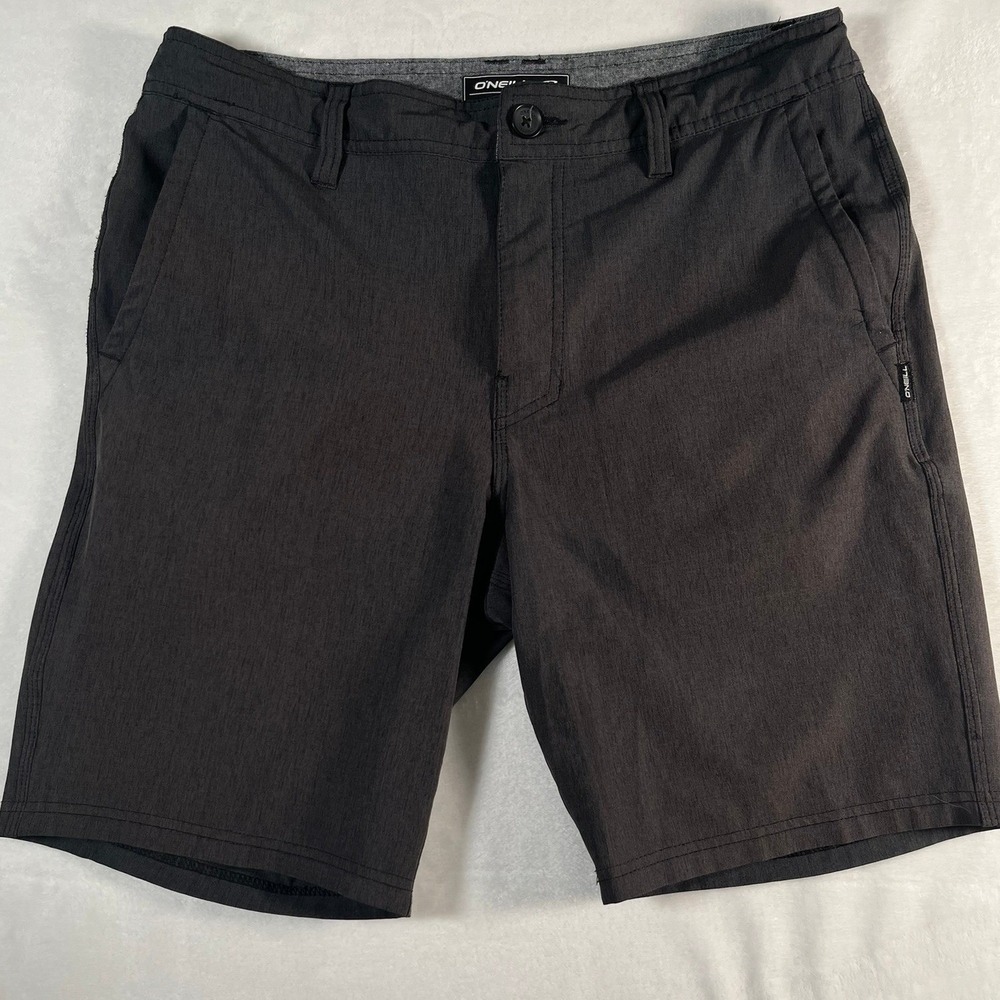 O'Neil Hyperdry Mens 31 Shorts Gray Hybrid 8" inseam